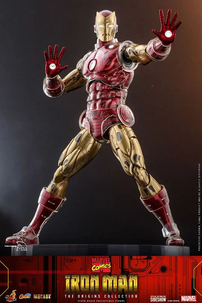 Marvel The Origins Collection Comic Masterpiece 1/6 Iron Man akciófigura 33 cm termékfotó