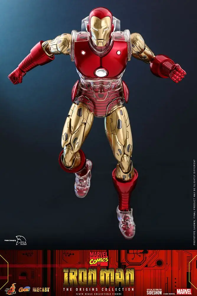 Marvel The Origins Collection Comic Masterpiece 1/6 Iron Man akciófigura 33 cm termékfotó