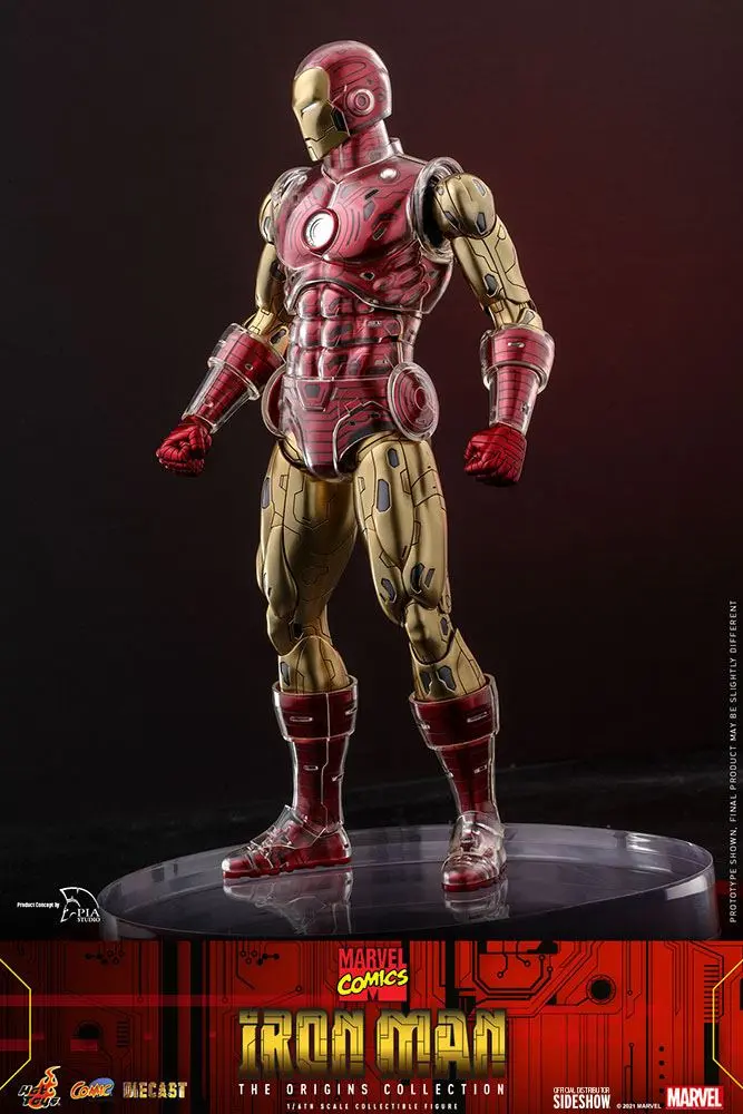Marvel The Origins Collection Comic Masterpiece 1/6 Iron Man akciófigura 33 cm termékfotó