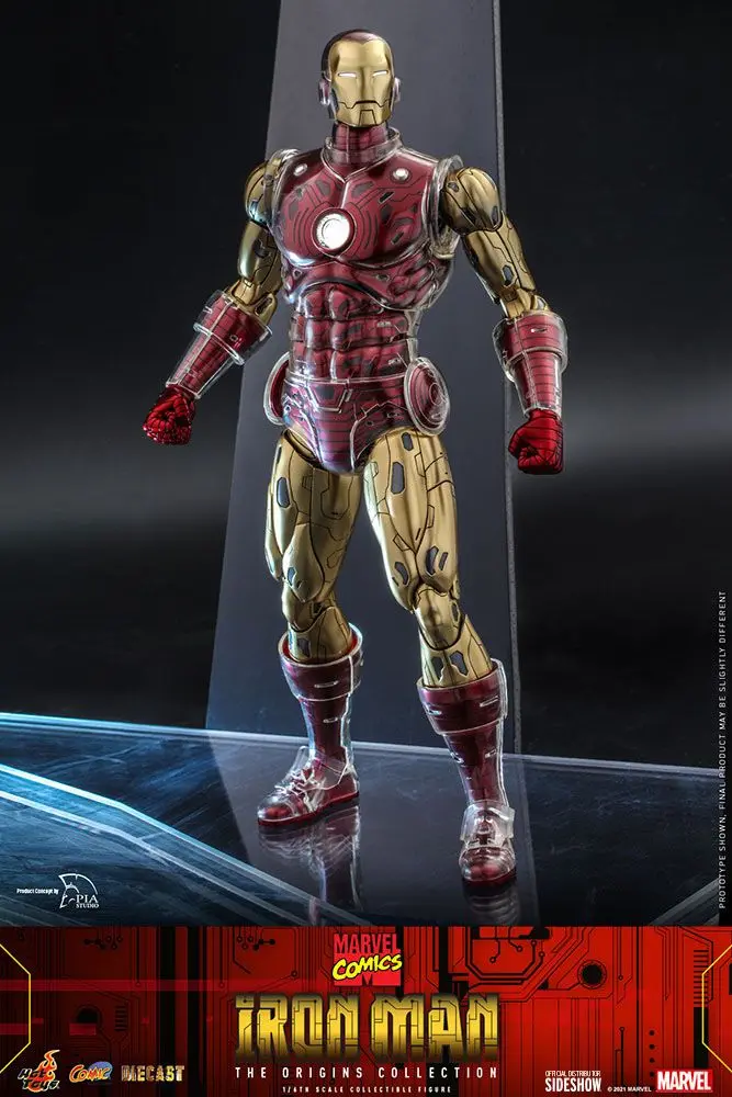 Marvel The Origins Collection Comic Masterpiece 1/6 Iron Man akciófigura 33 cm termékfotó