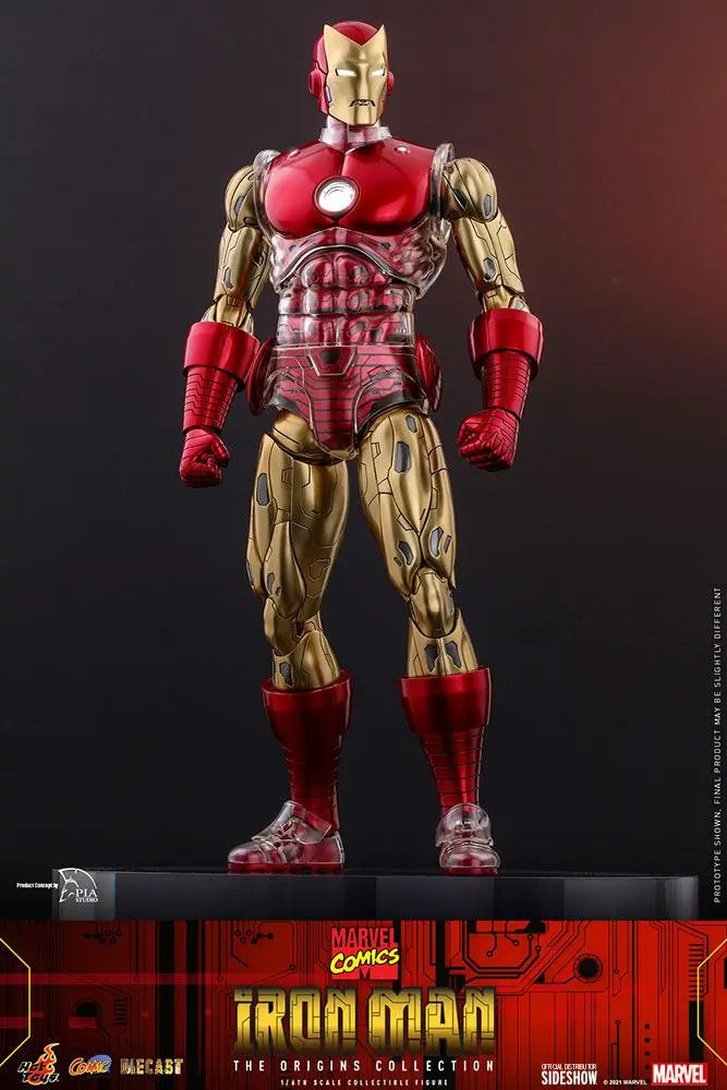 Marvel The Origins Collection Comic Masterpiece 1/6 Iron Man akciófigura 33 cm termékfotó
