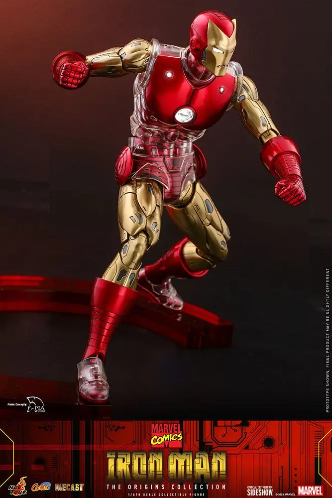 Marvel The Origins Collection Comic Masterpiece 1/6 Iron Man akciófigura 33 cm termékfotó