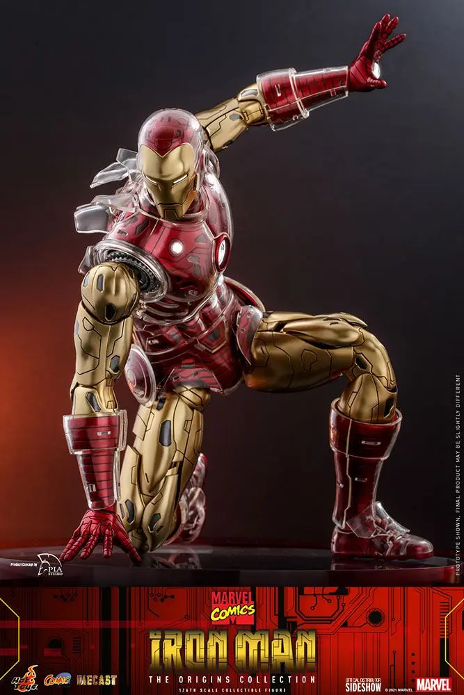 Marvel The Origins Collection Comic Masterpiece 1/6 Iron Man akciófigura 33 cm termékfotó