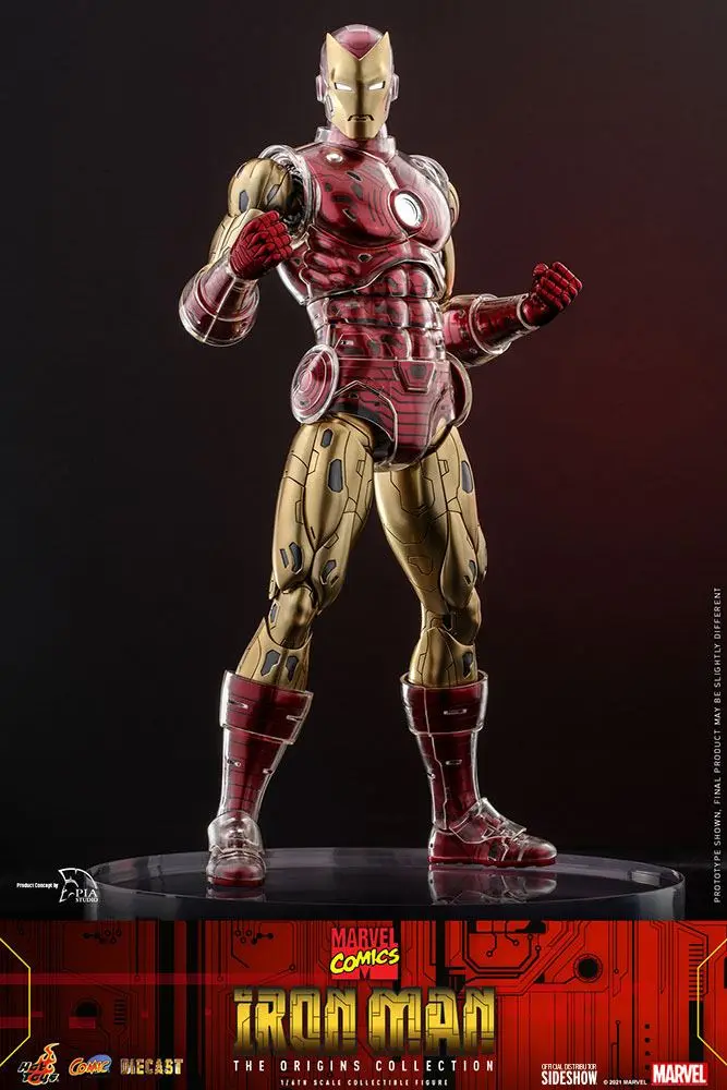 Marvel The Origins Collection Comic Masterpiece 1/6 Iron Man akciófigura 33 cm termékfotó