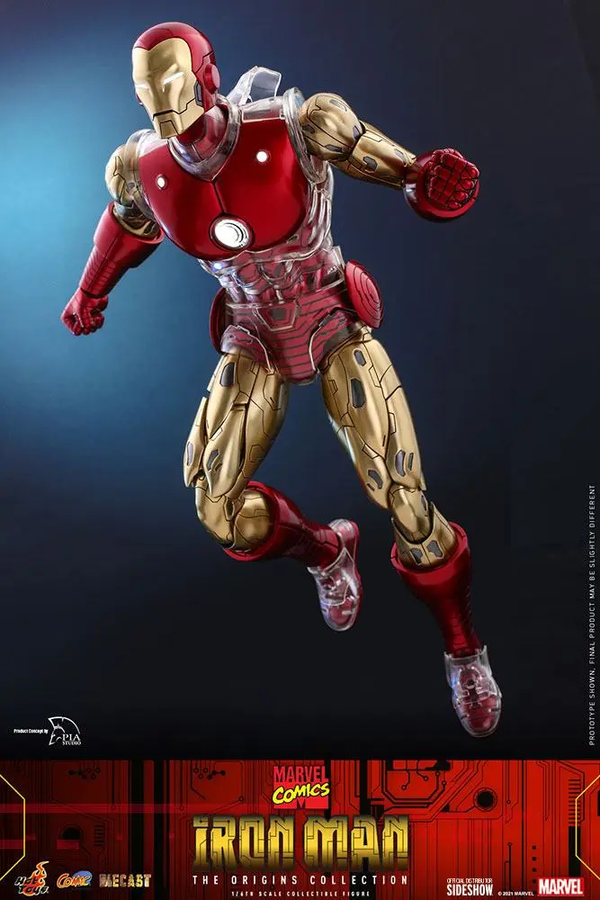 Marvel The Origins Collection Comic Masterpiece 1/6 Iron Man akciófigura 33 cm termékfotó