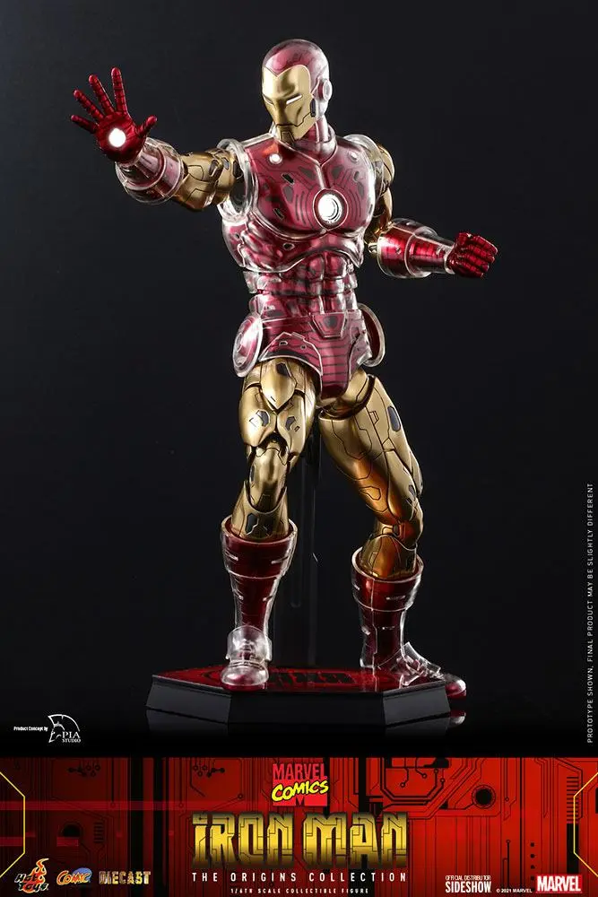 Marvel The Origins Collection Comic Masterpiece 1/6 Iron Man akciófigura 33 cm termékfotó