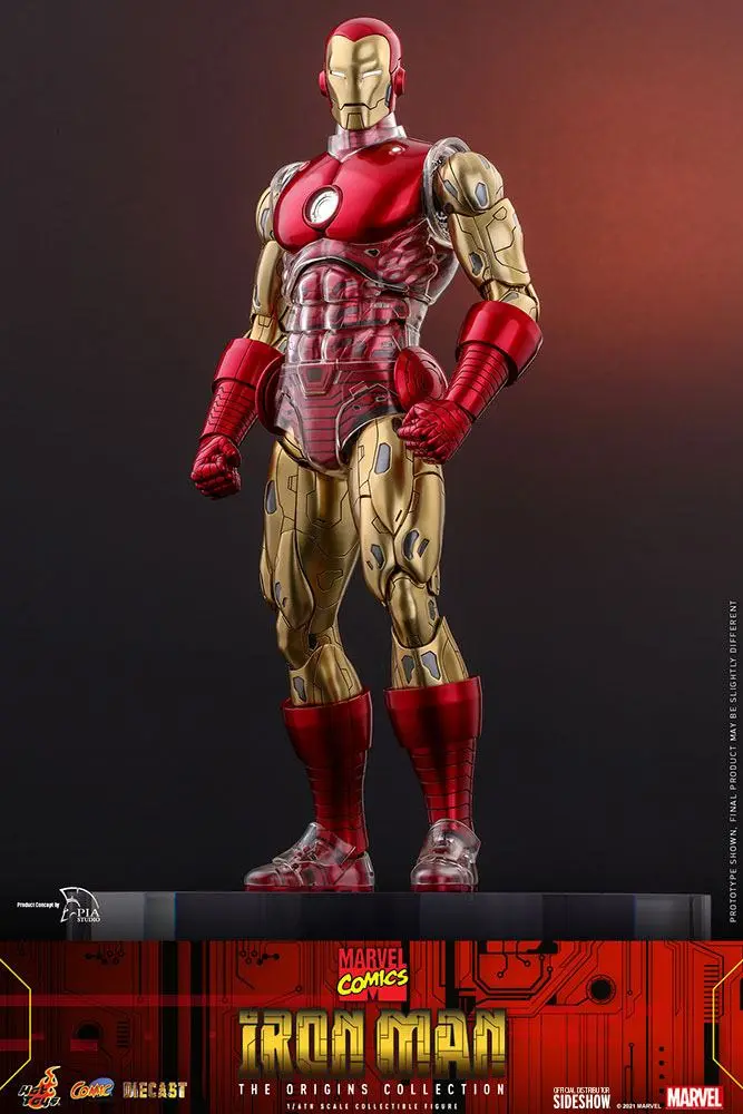 Marvel The Origins Collection Comic Masterpiece 1/6 Iron Man akciófigura 33 cm termékfotó