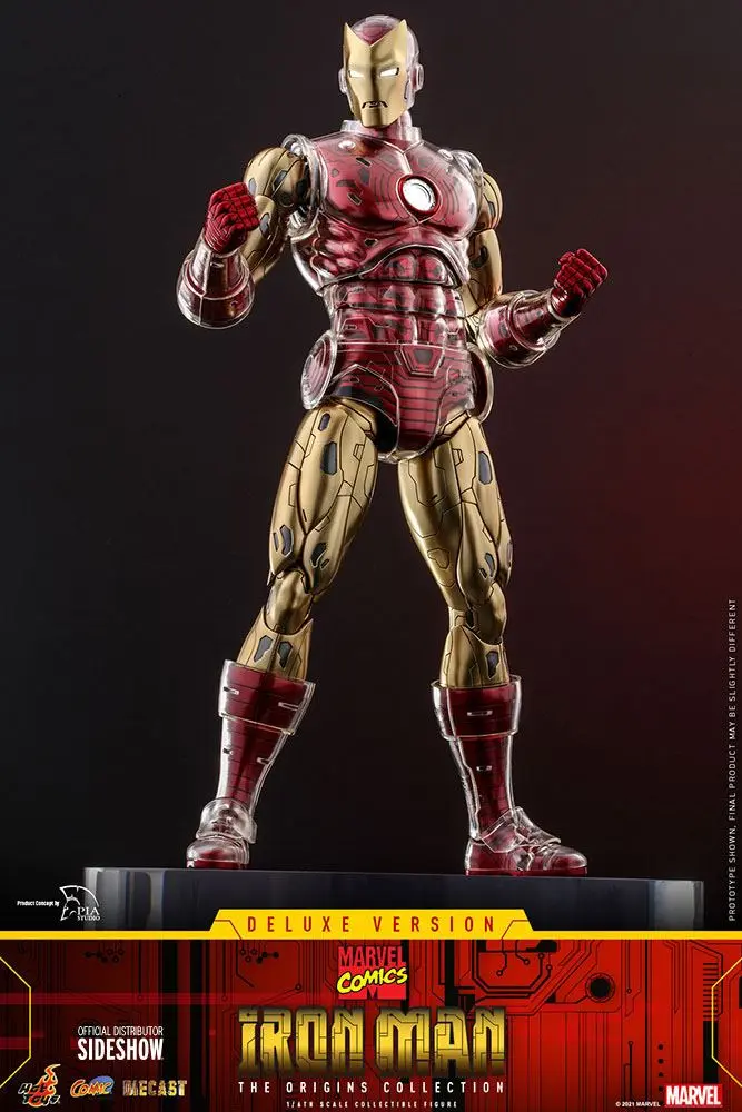 Marvel The Origins Collection Comic Masterpiece 1/6 Iron Man Deluxe Version akciófigura 33 cm termékfotó