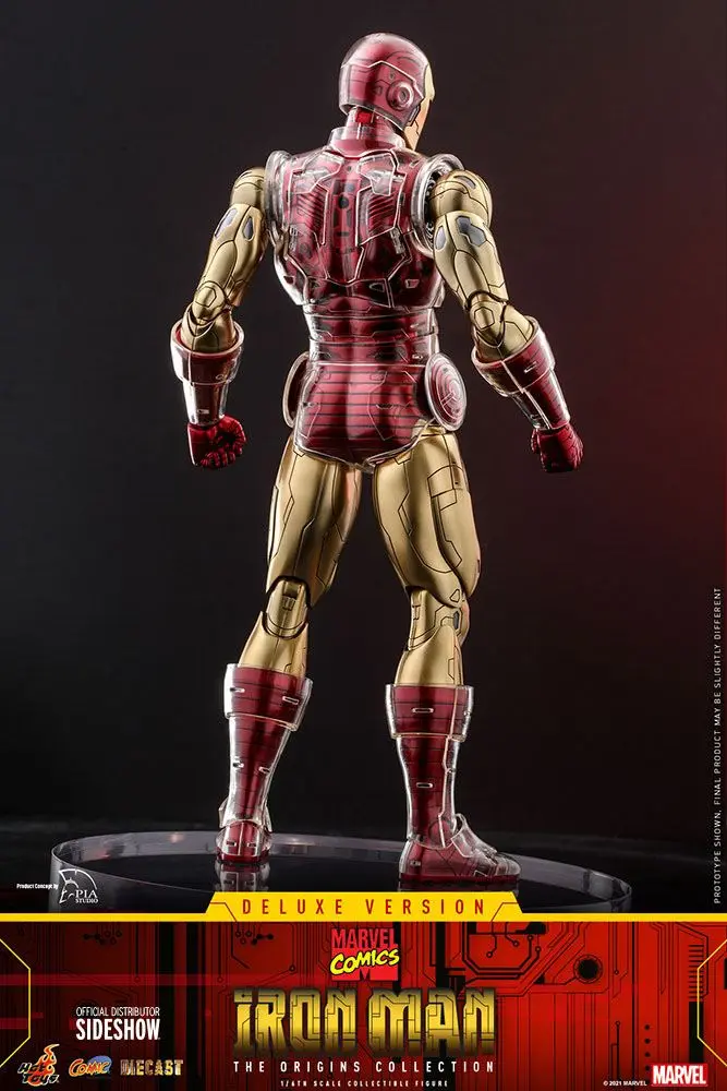 Marvel The Origins Collection Comic Masterpiece 1/6 Iron Man Deluxe Version akciófigura 33 cm termékfotó
