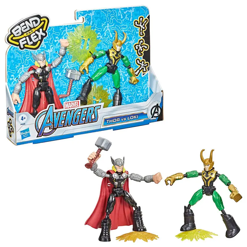 Marvel Thor vs Loki Bend és Flex 2db-os figura csomag 15cm termékfotó