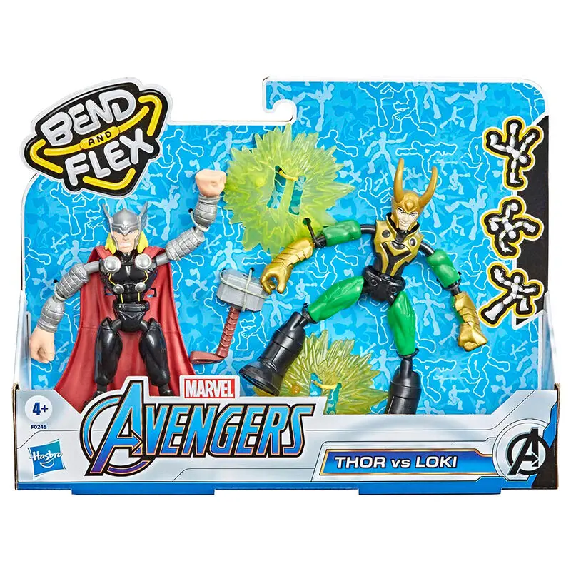 Marvel Thor vs Loki Bend és Flex 2db-os figura csomag 15cm termékfotó