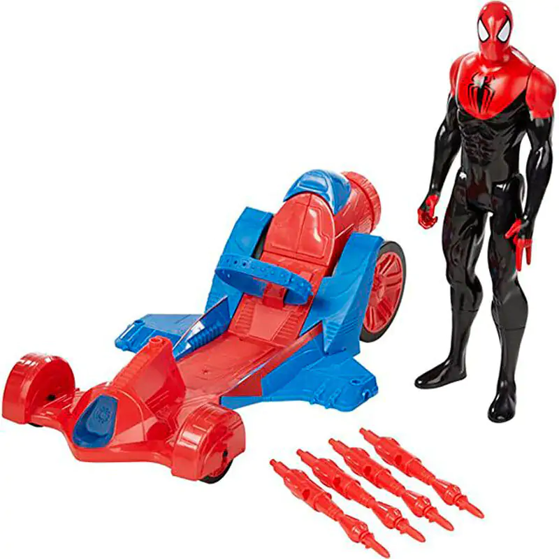 Marvel Titan Hero Series Pókember figura + jármű termékfotó