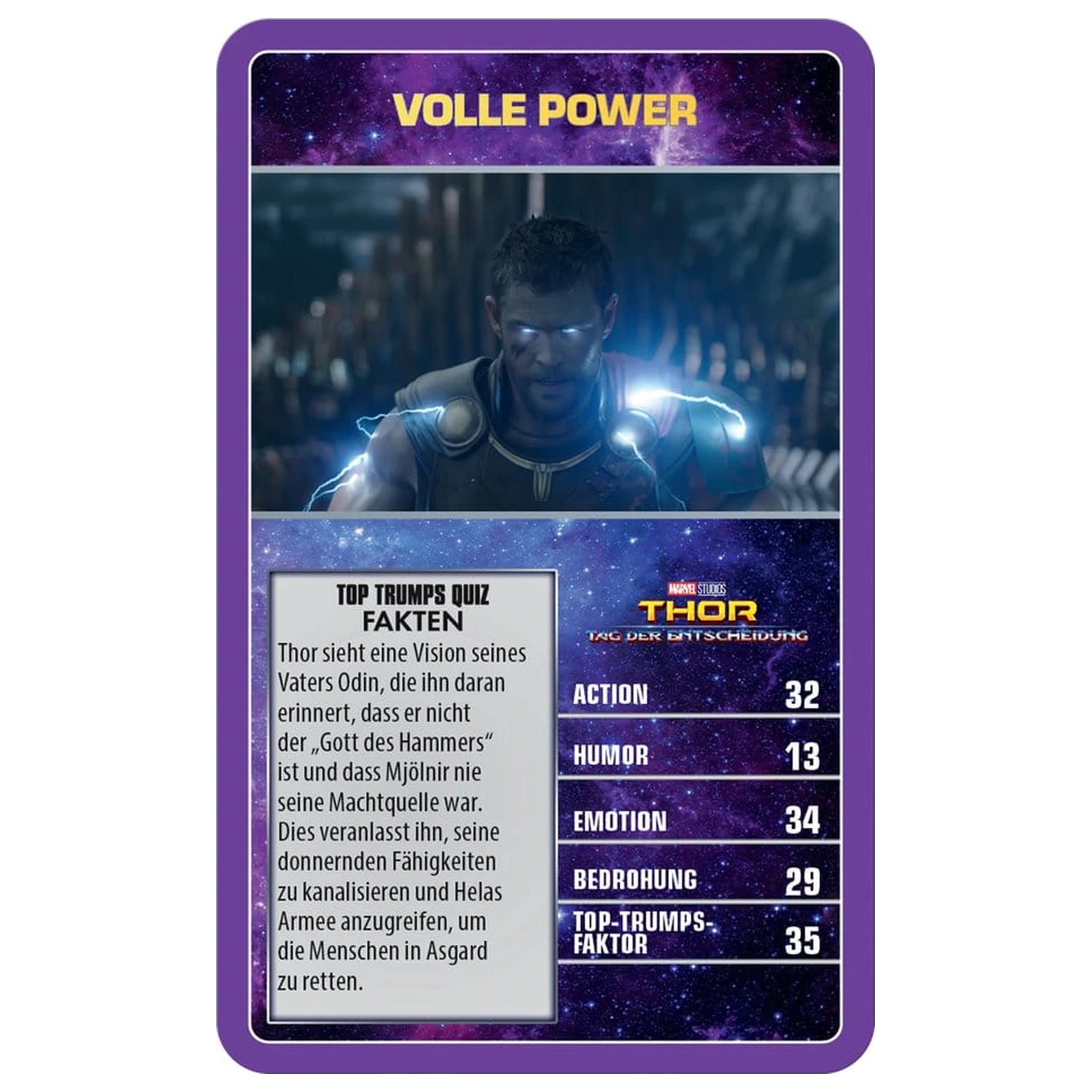 Marvel Top Trumps Collectables német nyelvű kártyajáték  termékfotó