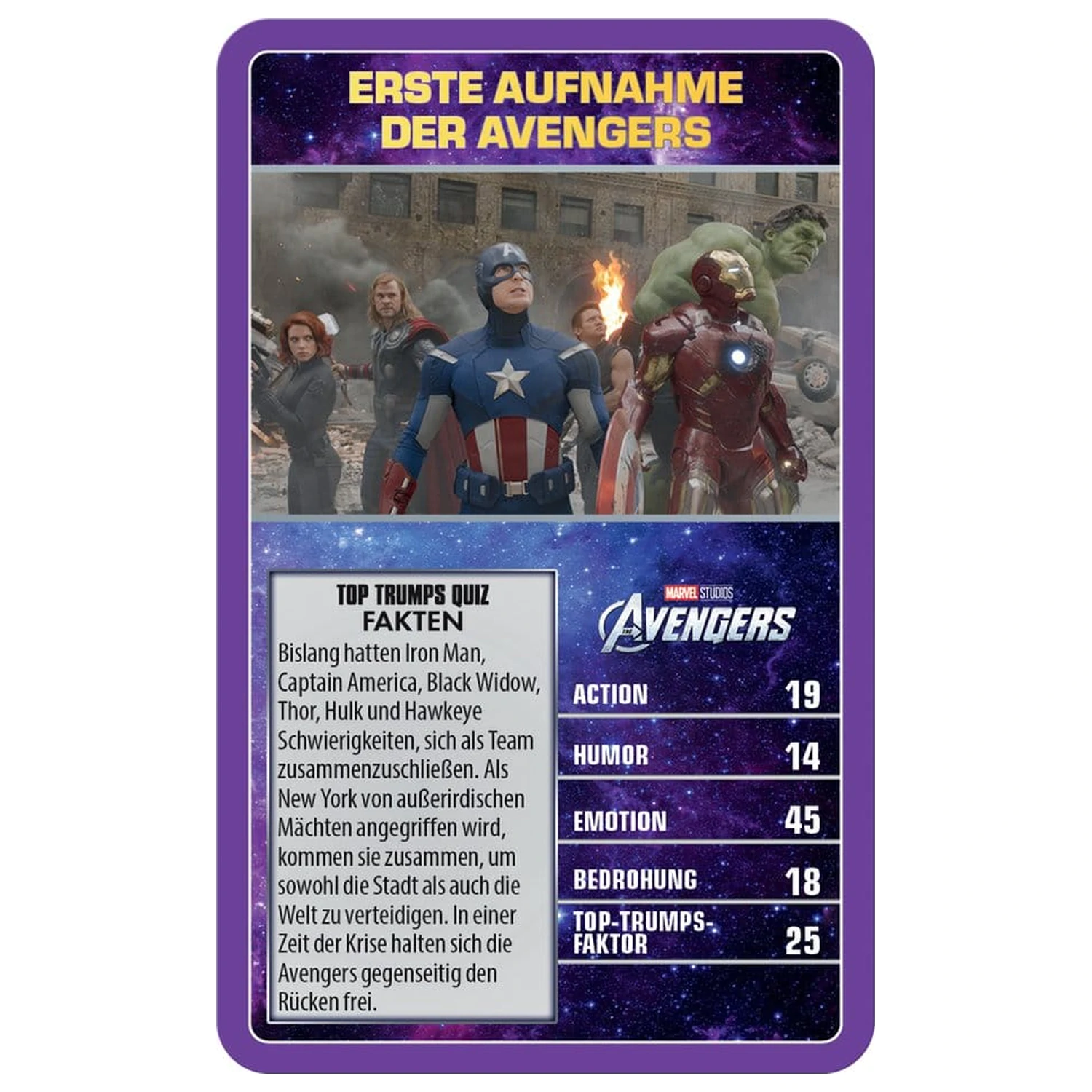 Marvel Top Trumps Collectables német nyelvű kártyajáték  termékfotó