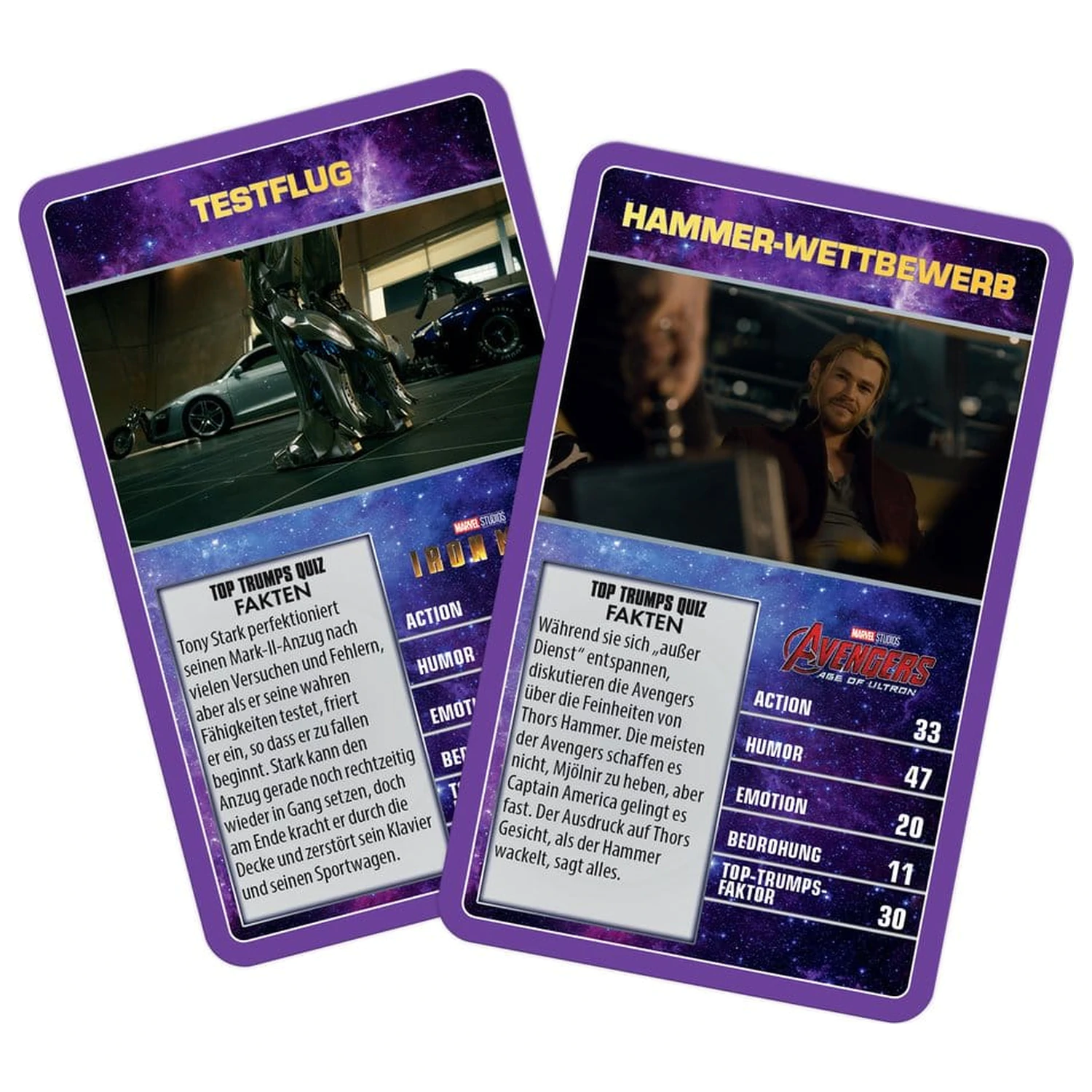 Marvel Top Trumps Collectables német nyelvű kártyajáték  termékfotó