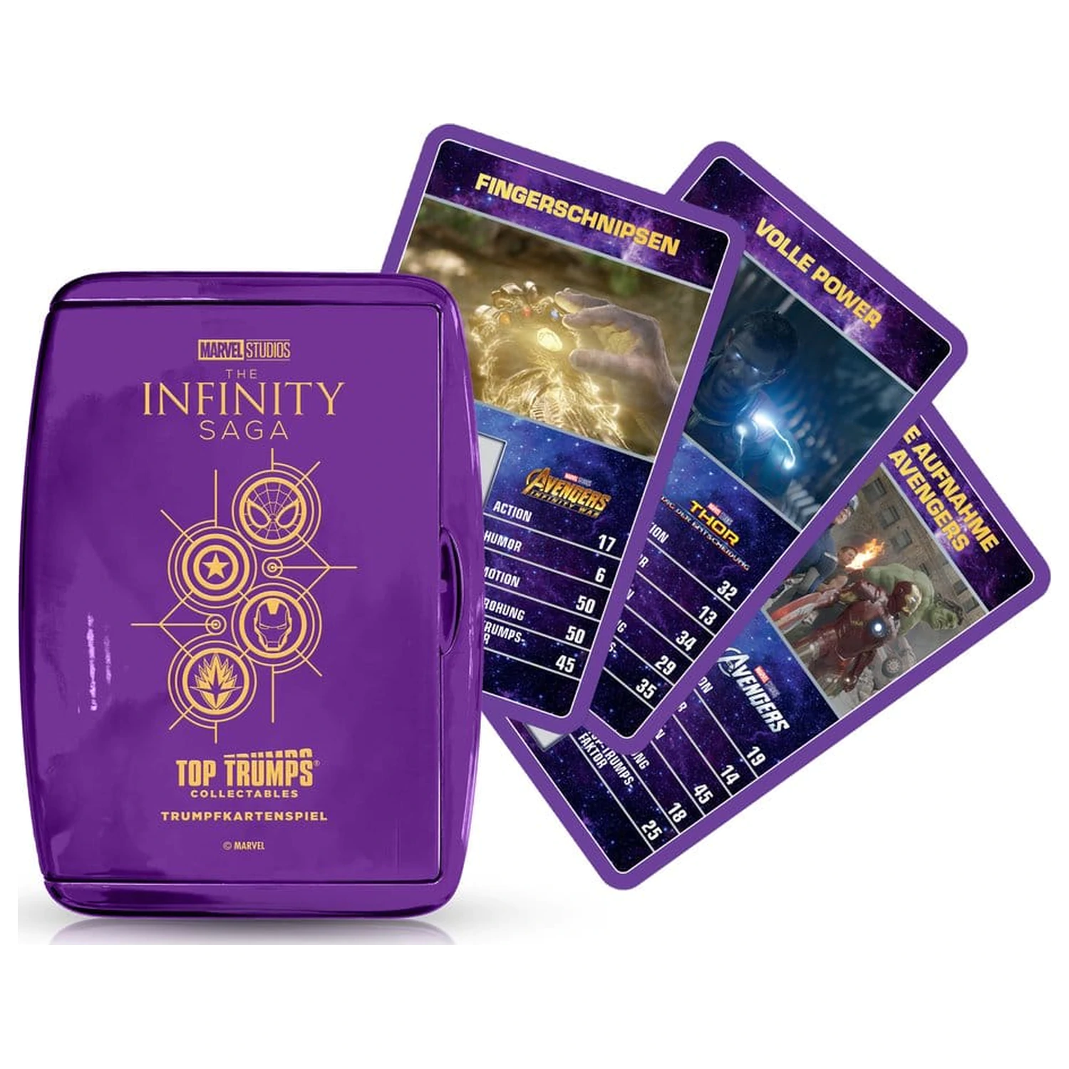 Marvel Top Trumps Collectables német nyelvű kártyajáték  termékfotó