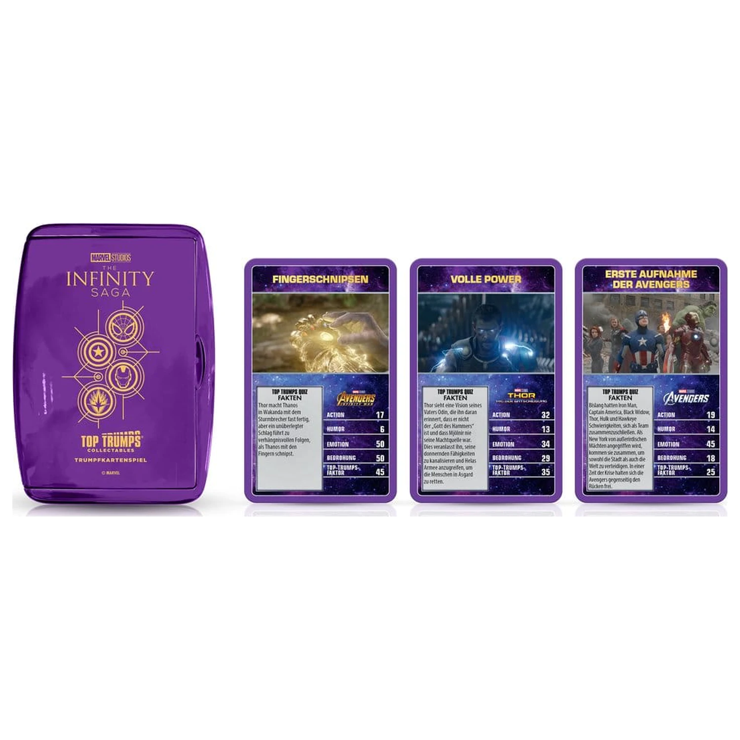 Marvel Top Trumps Collectables német nyelvű kártyajáték  termékfotó