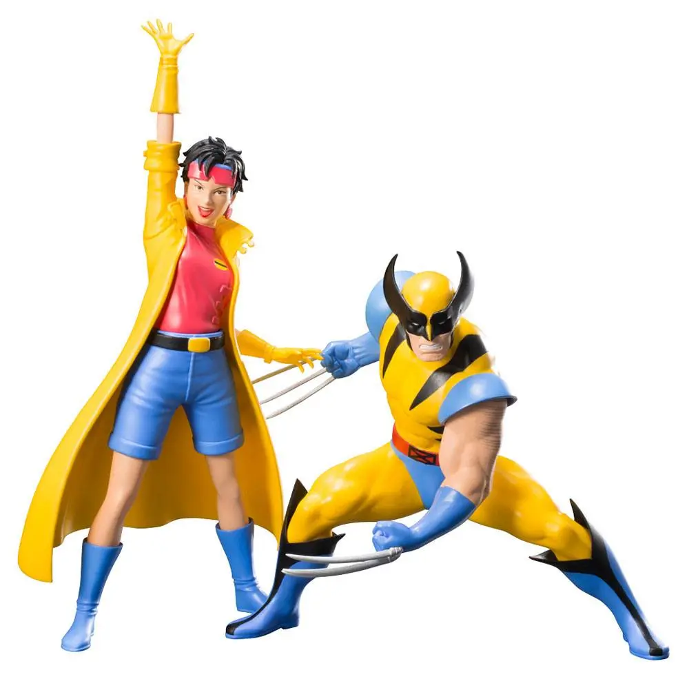 Marvel Universe ARTFX+ 1/10 Wolverine &amp; Jubilee (X-Men '92) szobor figura csomag 16 cm termékfotó