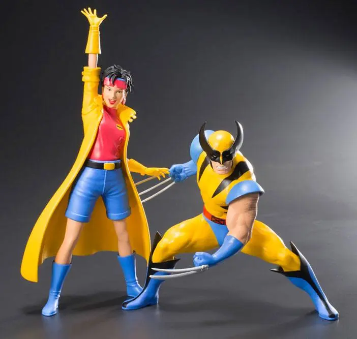Marvel Universe ARTFX+ 1/10 Wolverine &amp; Jubilee (X-Men '92) szobor figura csomag 16 cm termékfotó