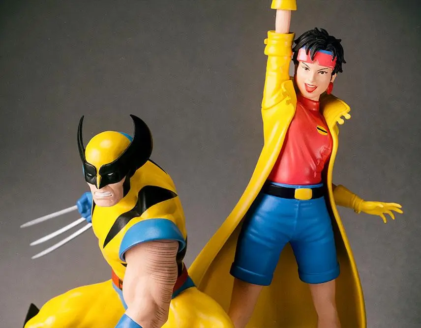 Marvel Universe ARTFX+ 1/10 Wolverine &amp; Jubilee (X-Men '92) szobor figura csomag 16 cm termékfotó
