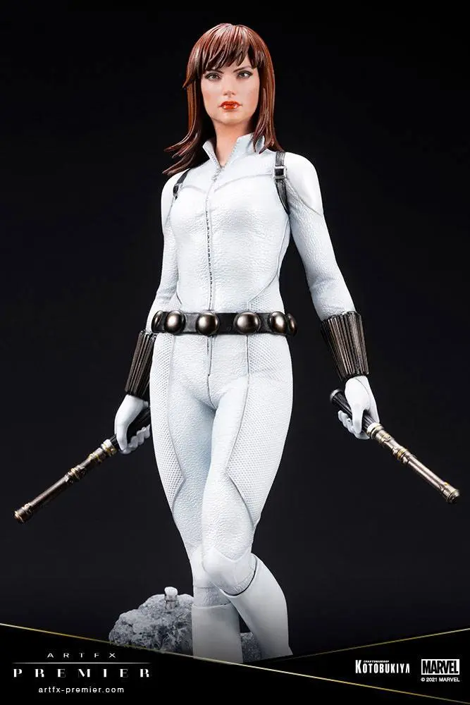 Marvel Universe ARTFX Premier 1/10 Black Widow White Costume Limitált kiadás PVC szobor figura 21 cm termékfotó