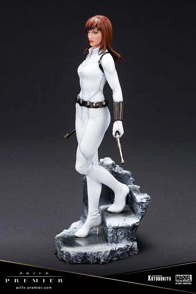 Marvel Universe ARTFX Premier 1/10 Black Widow White Costume Limitált kiadás PVC szobor figura 21 cm termékfotó