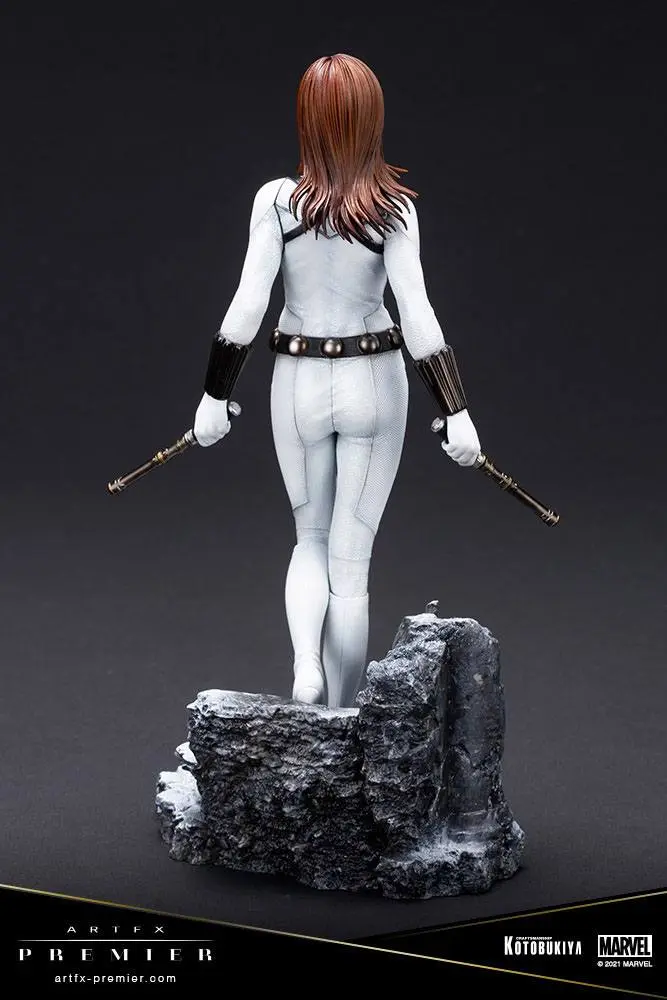 Marvel Universe ARTFX Premier 1/10 Black Widow White Costume Limitált kiadás PVC szobor figura 21 cm termékfotó