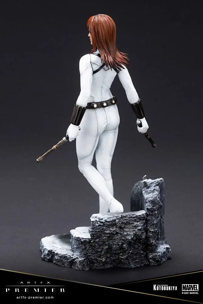 Marvel Universe ARTFX Premier 1/10 Black Widow White Costume Limitált kiadás PVC szobor figura 21 cm termékfotó