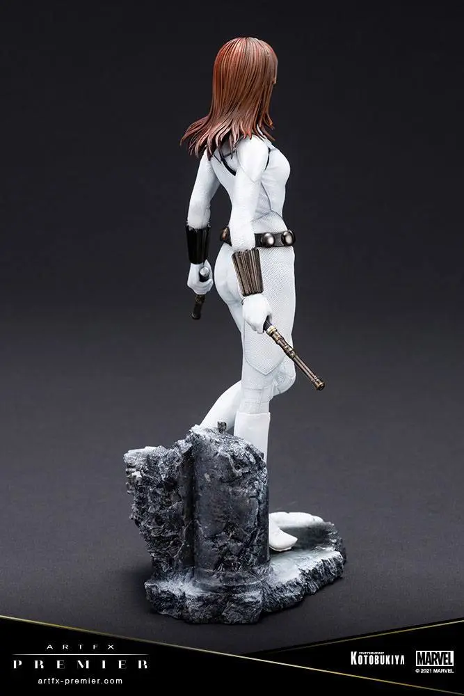 Marvel Universe ARTFX Premier 1/10 Black Widow White Costume Limitált kiadás PVC szobor figura 21 cm termékfotó