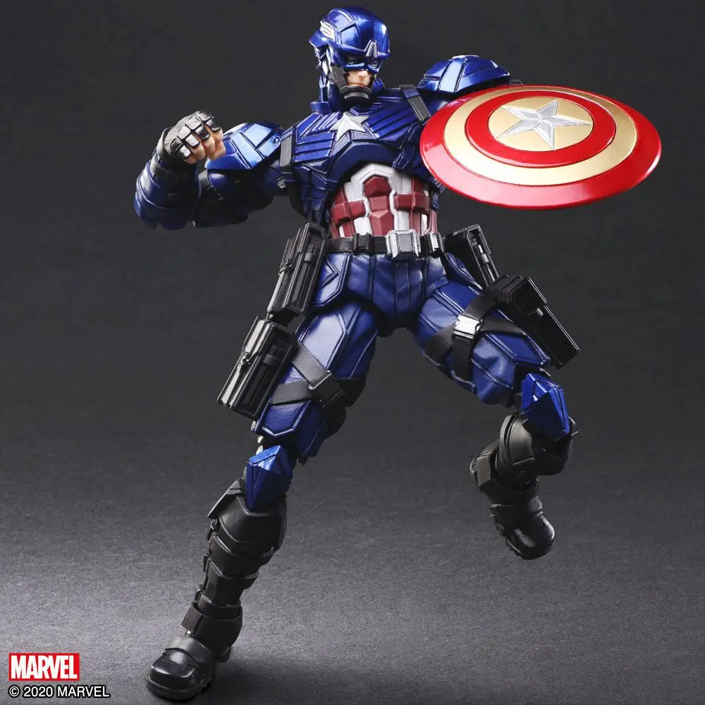 Marvel Universe Bring Arts Captain Amerika by Tetsuya Nomura akciófigura 16 cm termékfotó