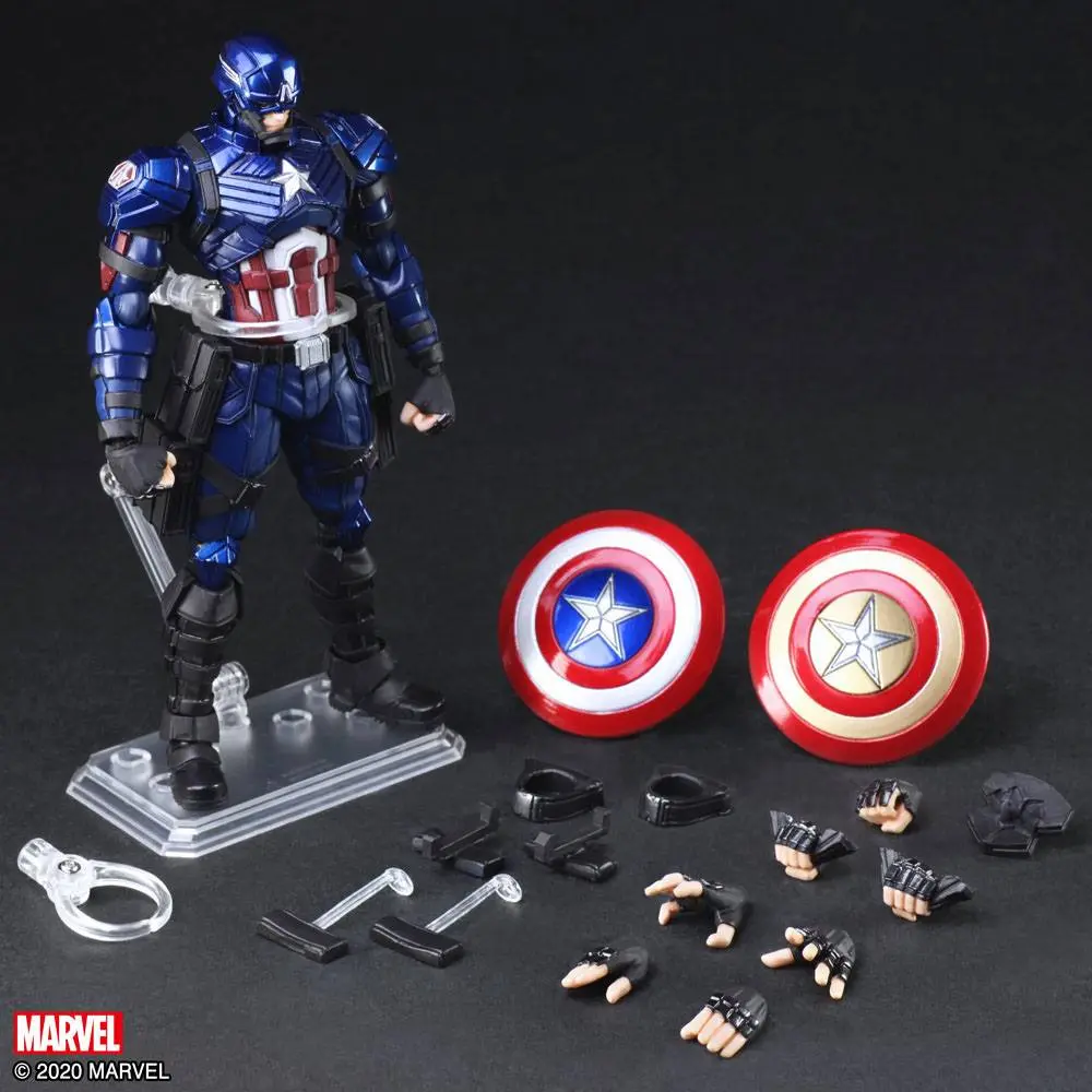 Marvel Universe Bring Arts Captain Amerika by Tetsuya Nomura akciófigura 16 cm termékfotó