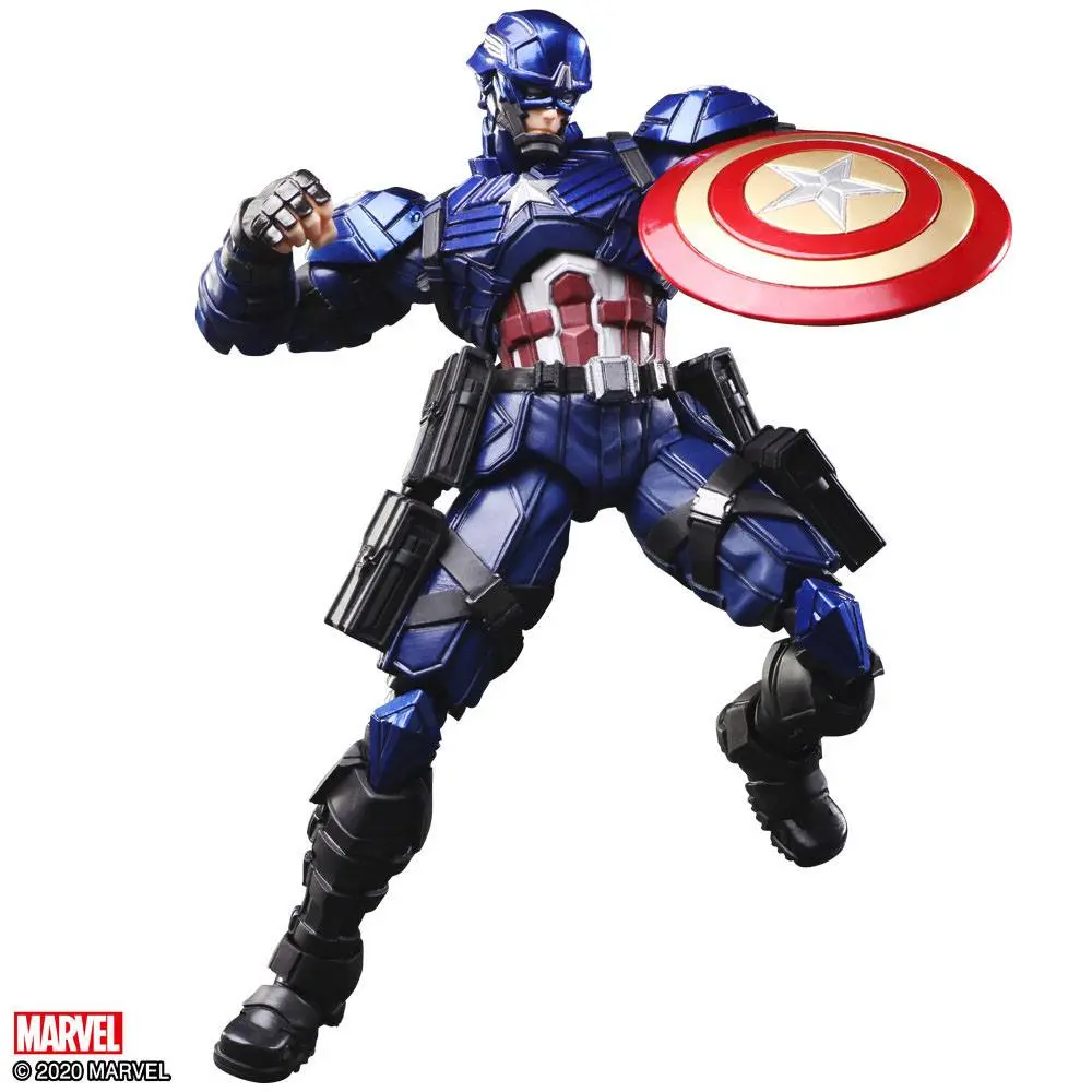Marvel Universe Bring Arts Captain Amerika by Tetsuya Nomura akciófigura 16 cm termékfotó