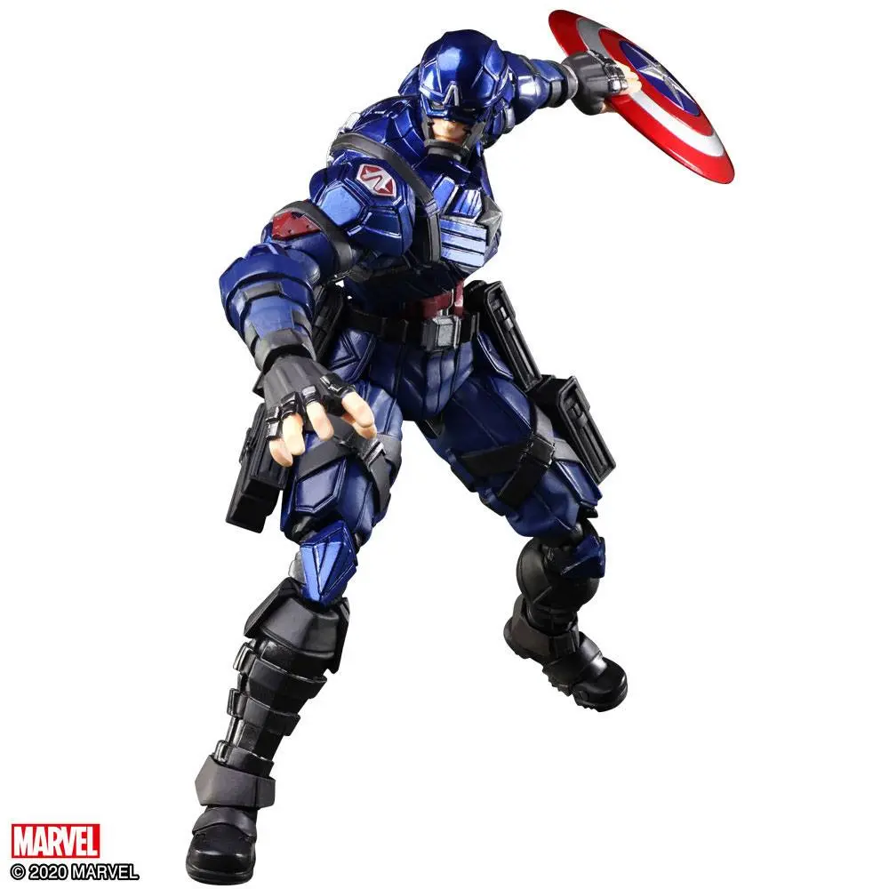 Marvel Universe Bring Arts Captain Amerika by Tetsuya Nomura akciófigura 16 cm termékfotó