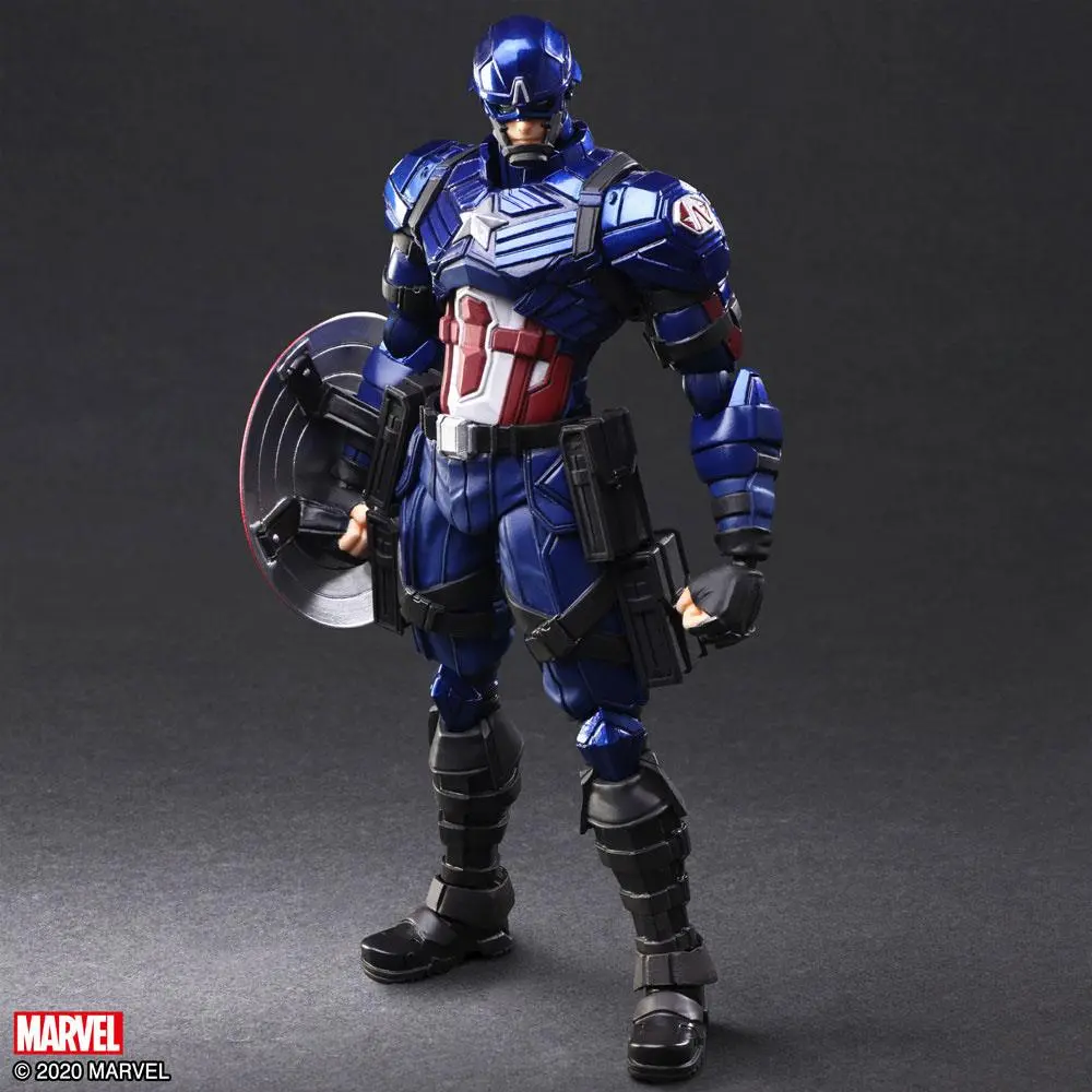 Marvel Universe Bring Arts Captain Amerika by Tetsuya Nomura akciófigura 16 cm termékfotó