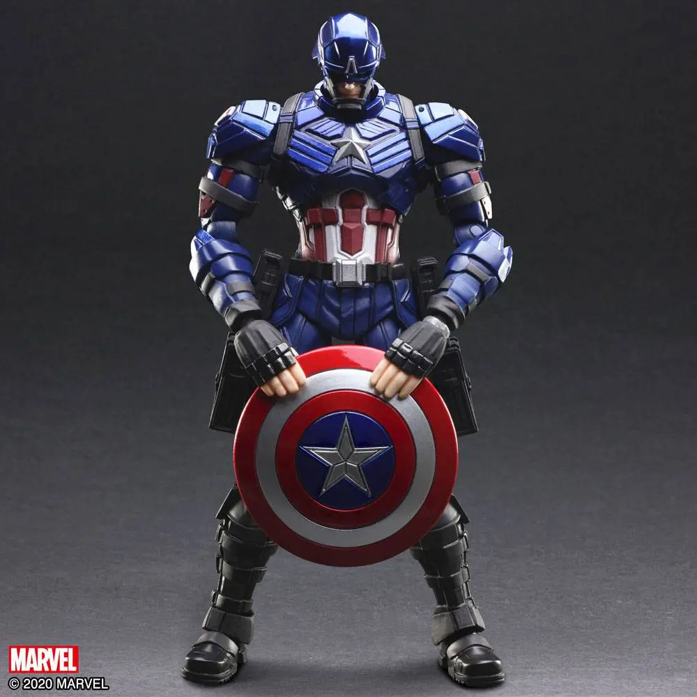 Marvel Universe Bring Arts Captain Amerika by Tetsuya Nomura akciófigura 16 cm termékfotó