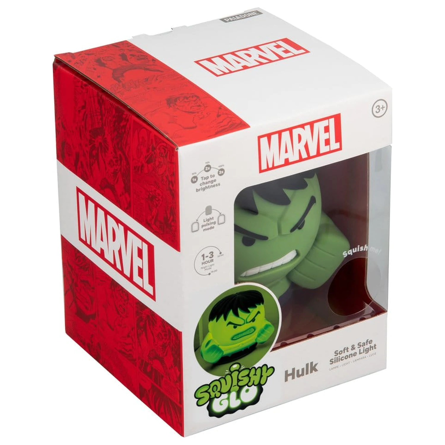 Marvel Universe SquishyGlo szilikon lámpa Hulk 15 cm termékfotó