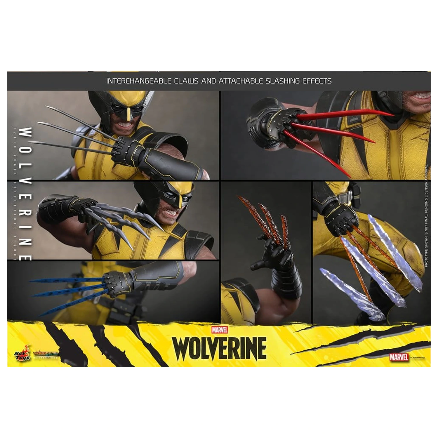 Marvel Video Game Masterpiece 1/6 Wolverine akciófigura 29 cm termékfotó