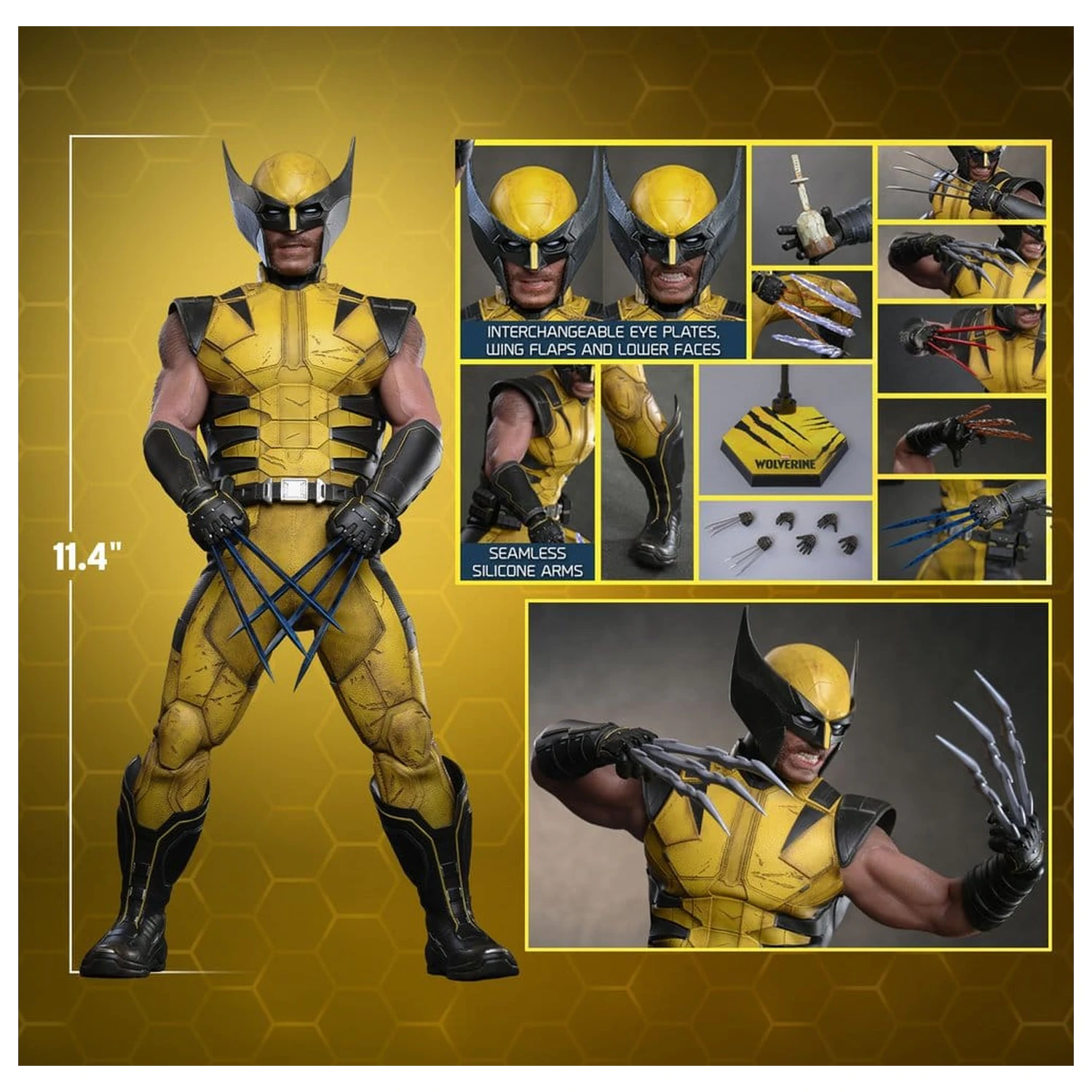 Marvel Video Game Masterpiece 1/6 Wolverine akciófigura 29 cm termékfotó