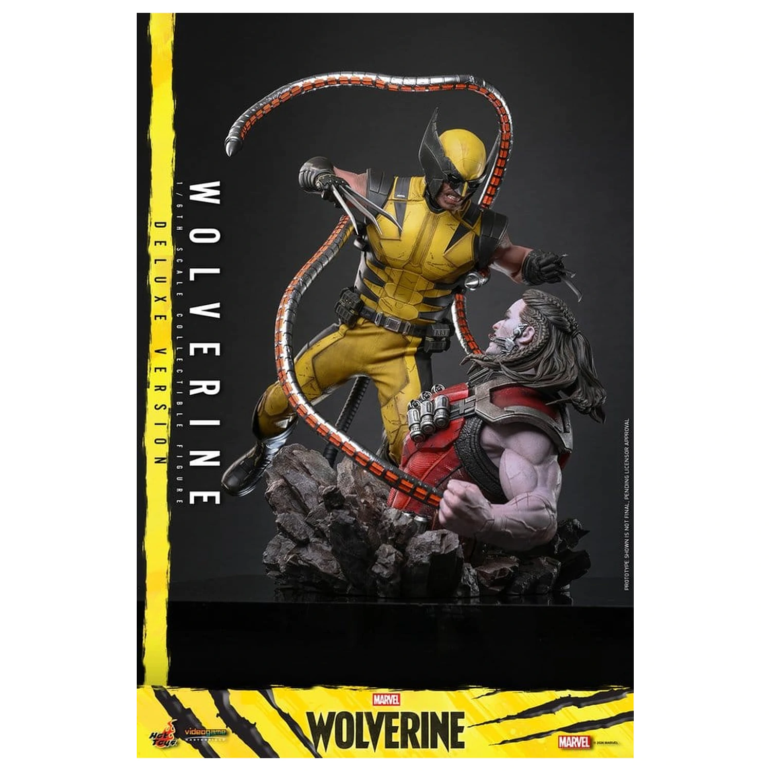 Marvel Video Game Masterpiece 1/6 Wolverine (Deluxe Version) akciófigura 29 cm termékfotó