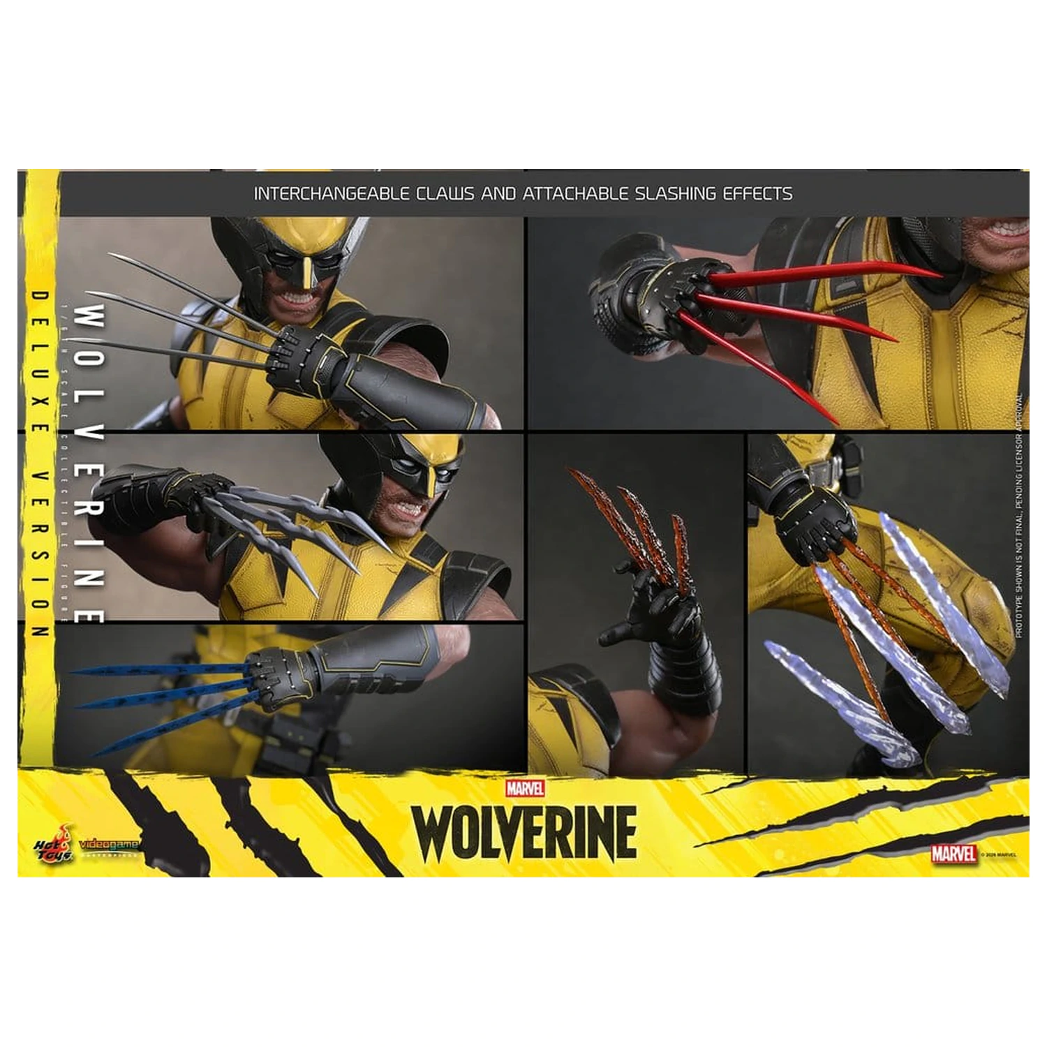 Marvel Video Game Masterpiece 1/6 Wolverine (Deluxe Version) akciófigura 29 cm termékfotó