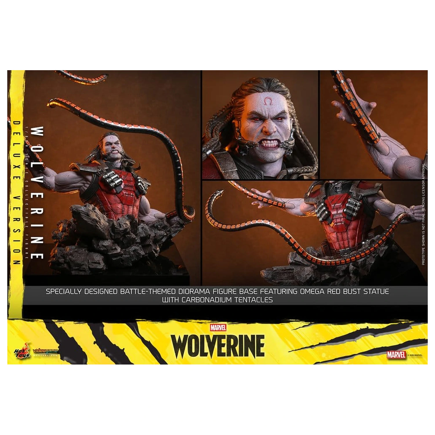 Marvel Video Game Masterpiece 1/6 Wolverine (Deluxe Version) akciófigura 29 cm termékfotó