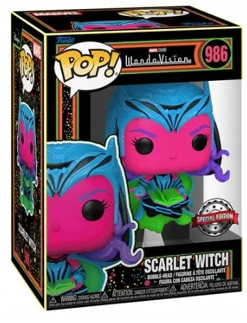 Marvel Wandavision Funko POP figura Scarlet Witch Black Light termékfotó
