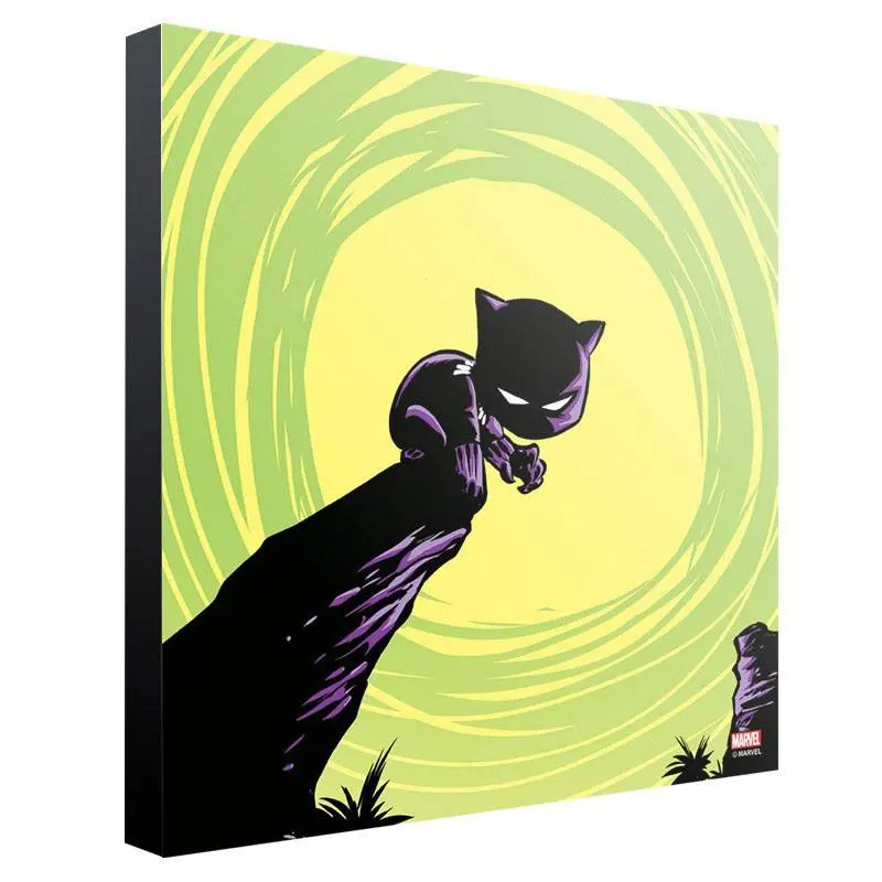 Marvel Wooden Wall Art Black Panther by Skottie Young 30 x 30 cm termékfotó