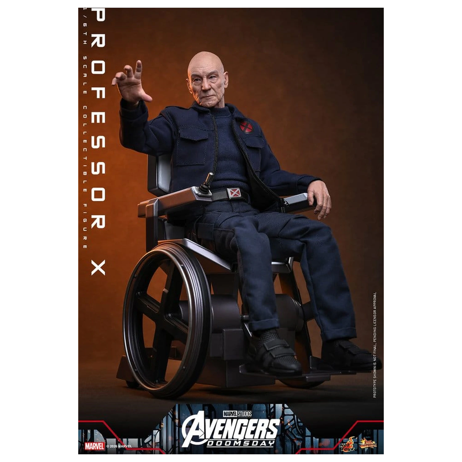 Marvel X-Men 1/6 Professor X akciófigura 25 cm termékfotó