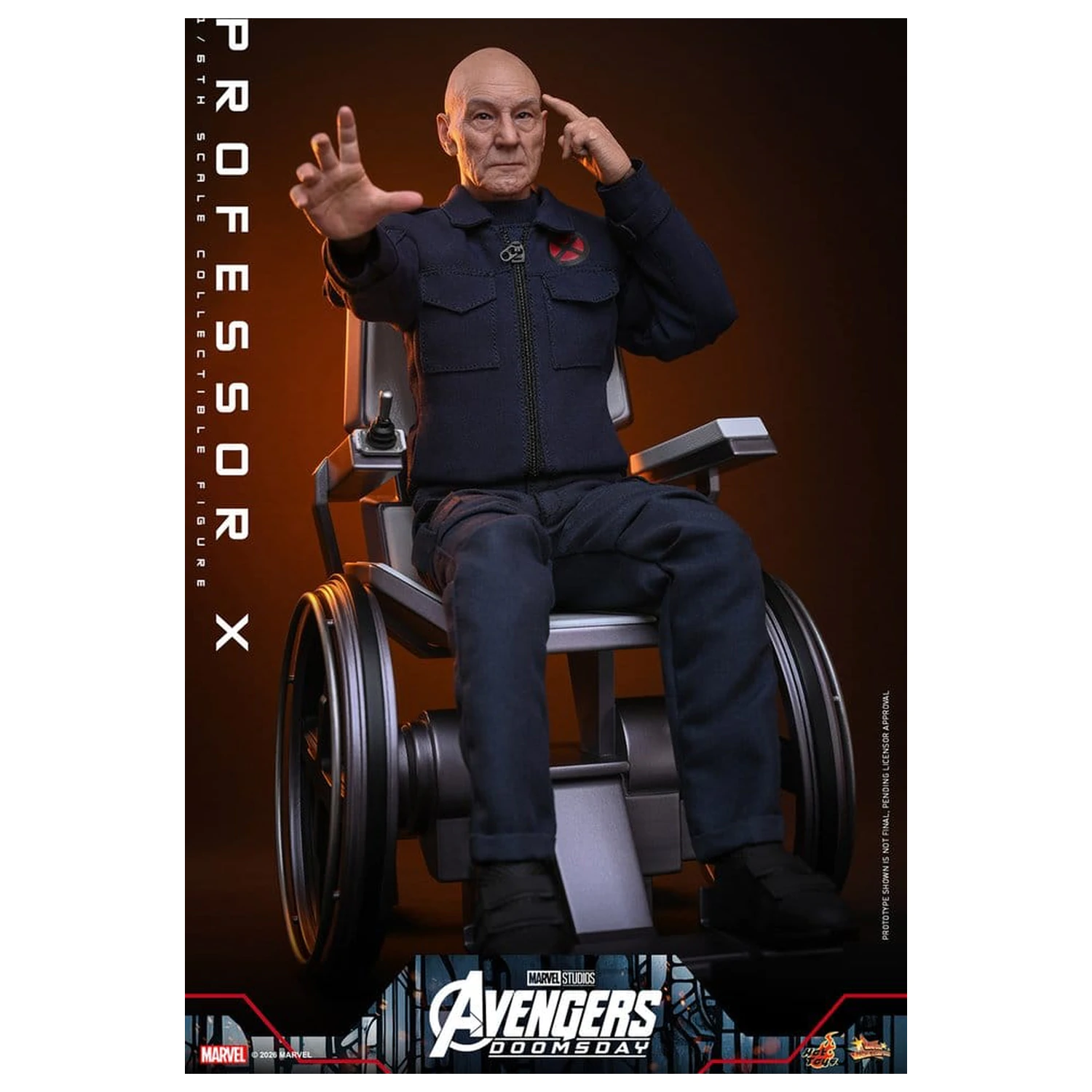 Marvel X-Men 1/6 Professor X akciófigura 25 cm termékfotó