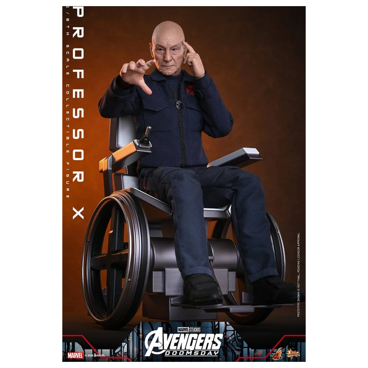 Marvel X-Men 1/6 Professor X akciófigura 25 cm termékfotó