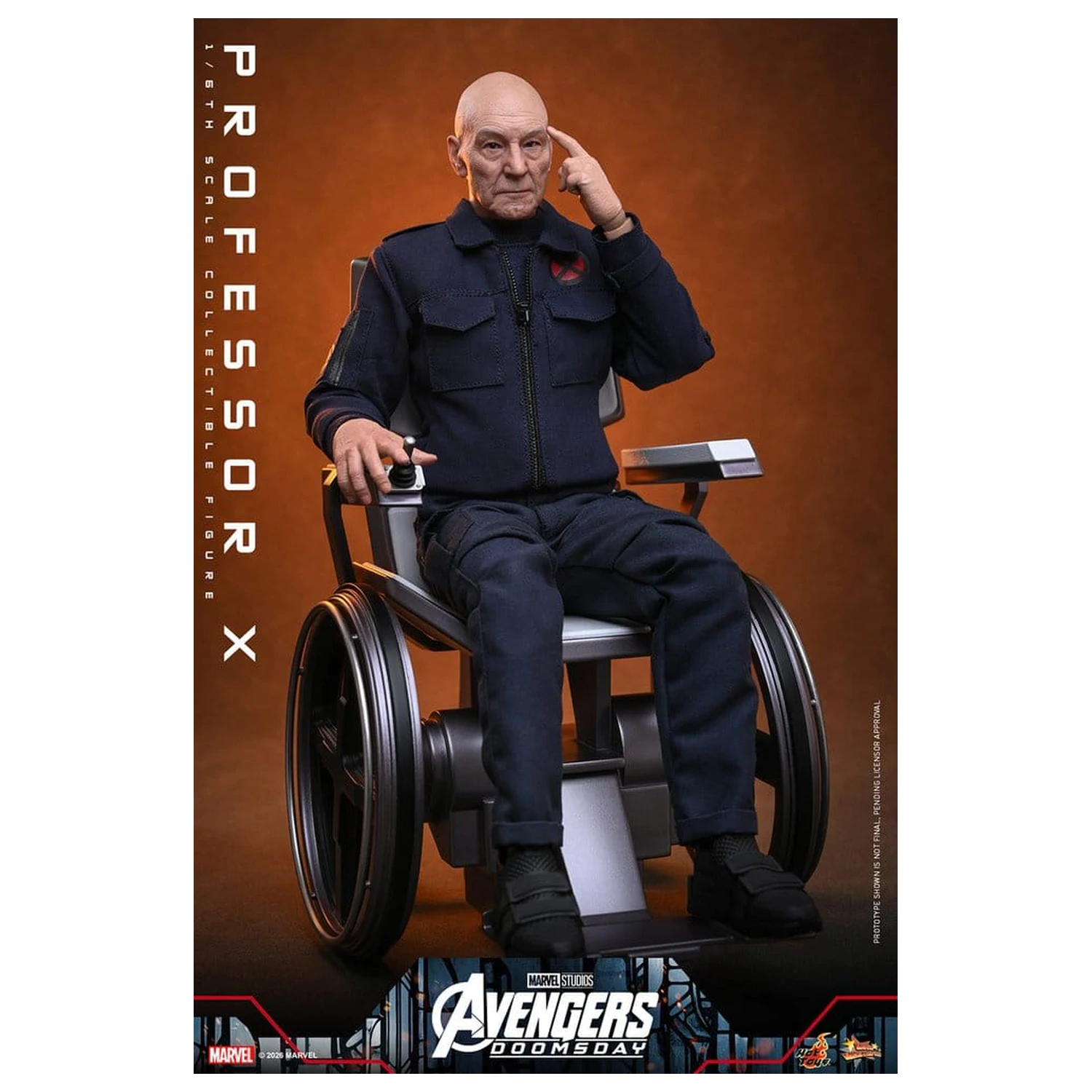 Marvel X-Men 1/6 Professor X akciófigura 25 cm termékfotó