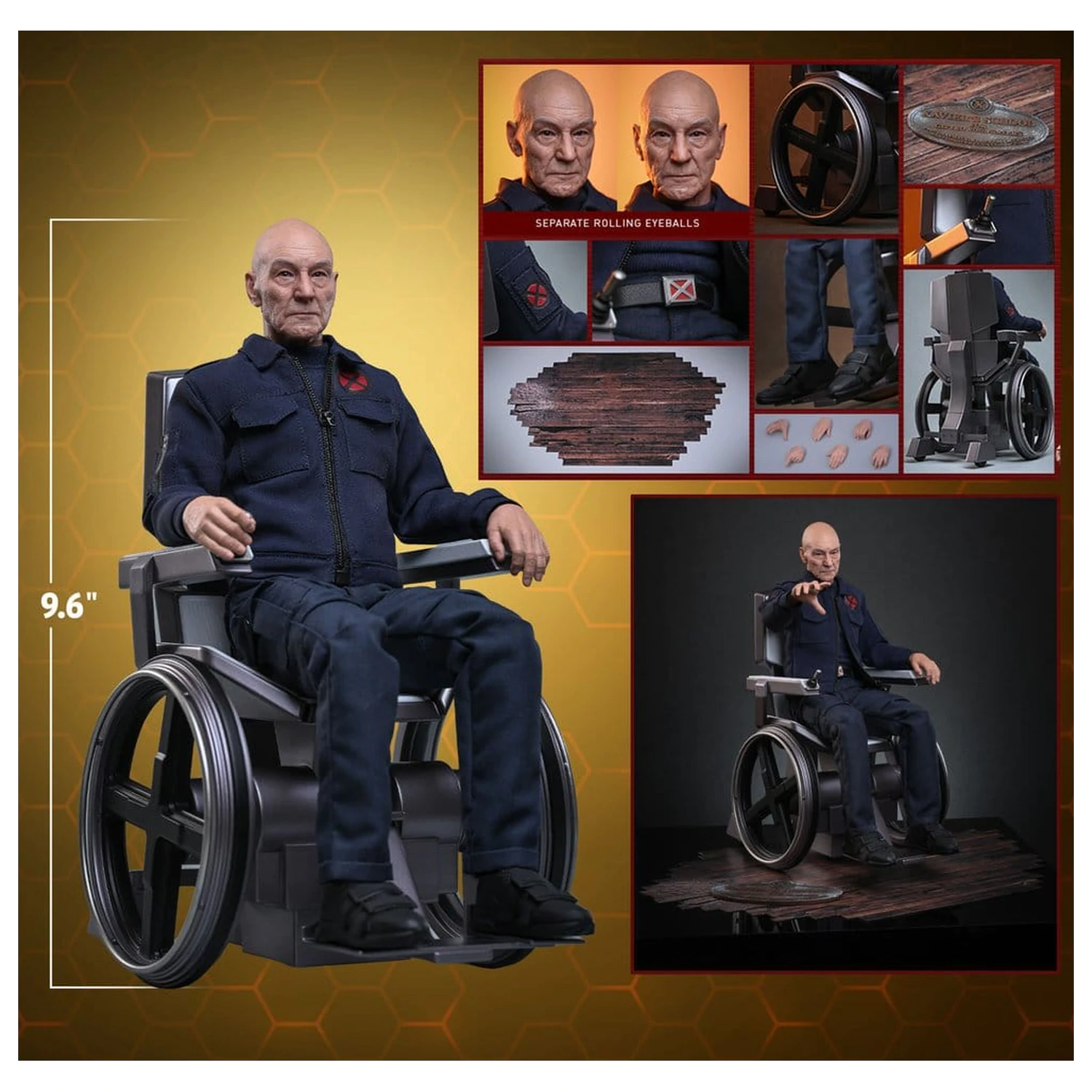 Marvel X-Men 1/6 Professor X akciófigura 25 cm termékfotó