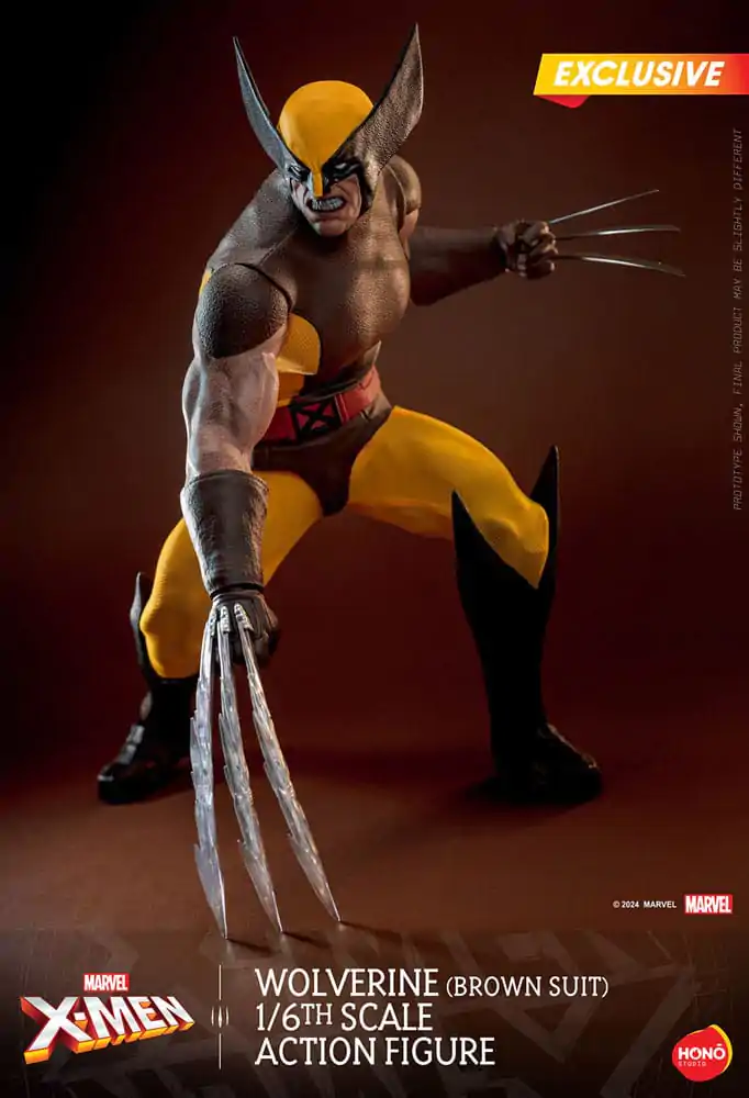 Marvel X-Men 1/6 Wolverine (Brown Suit) Exkluzív akciófigura 28 cm termékfotó