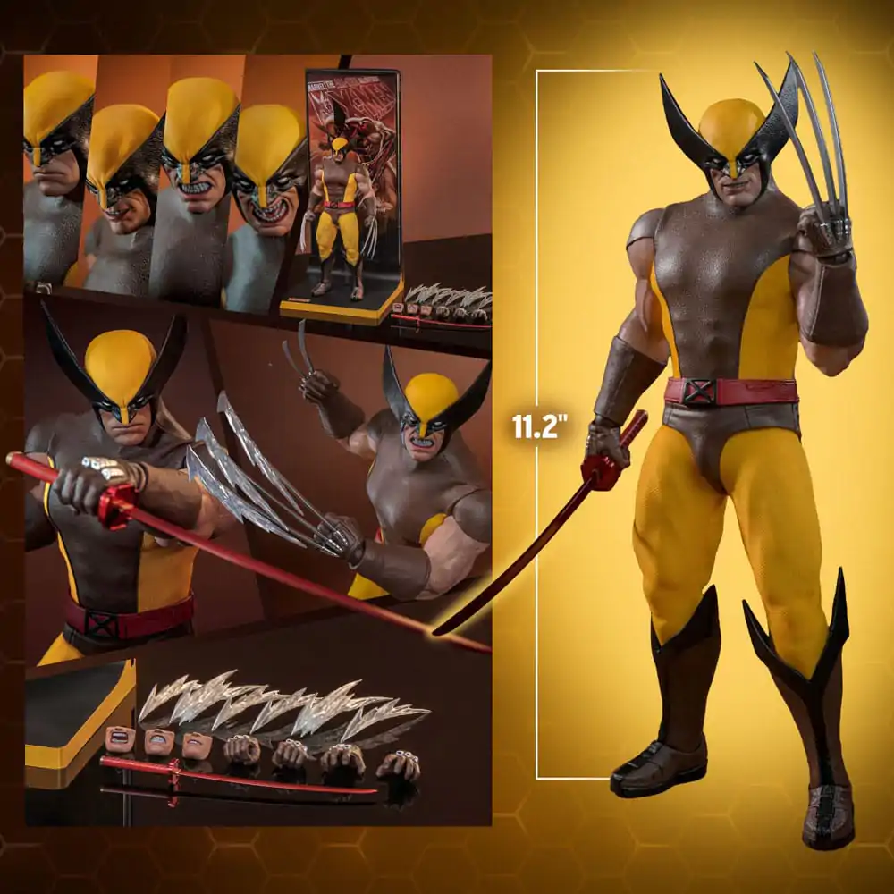 Marvel X-Men 1/6 Wolverine (Brown Suit) Exkluzív akciófigura 28 cm termékfotó